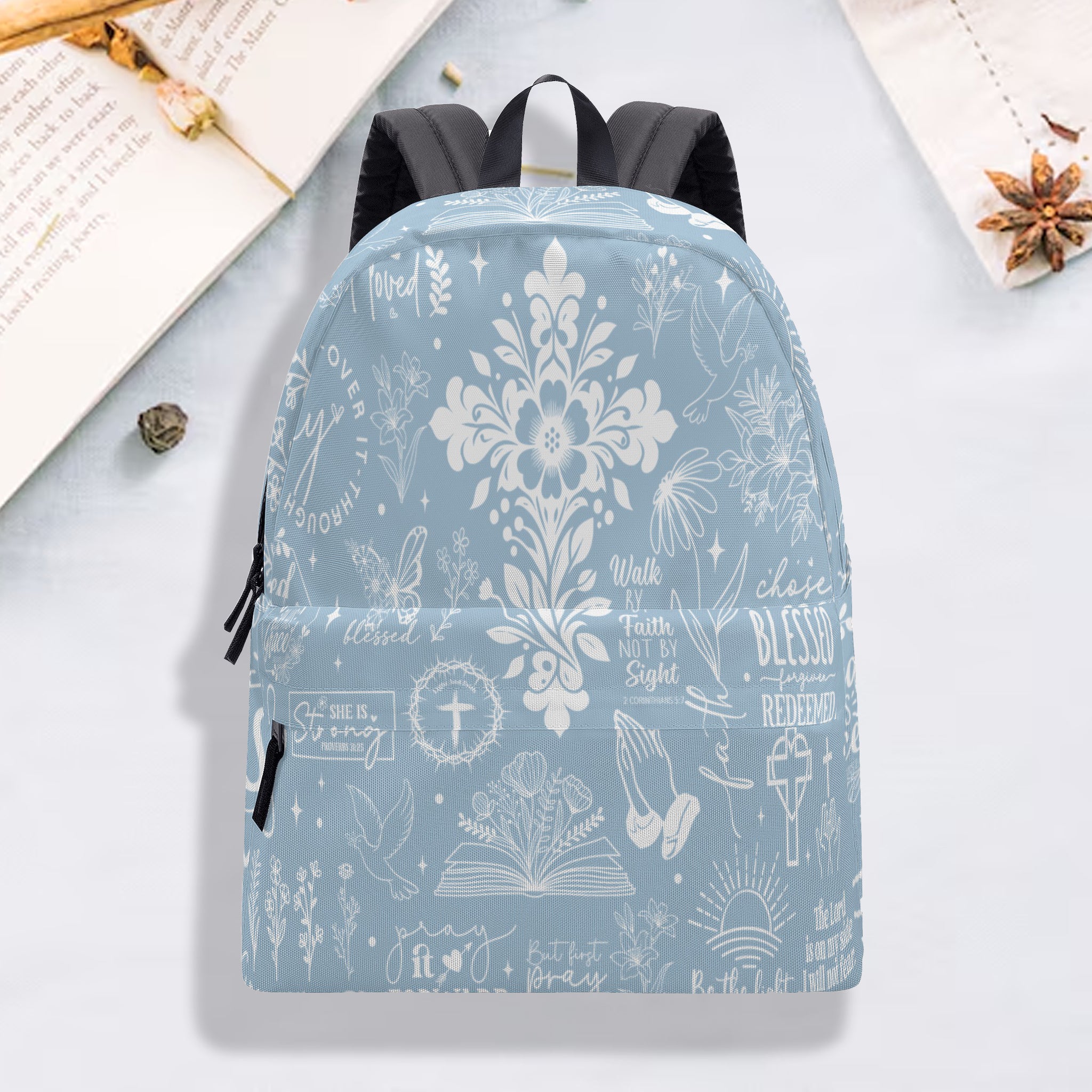 Faith Christian Backpack, Jesus Backpack, Christian Prayer Jesus Backpack, PLAF08